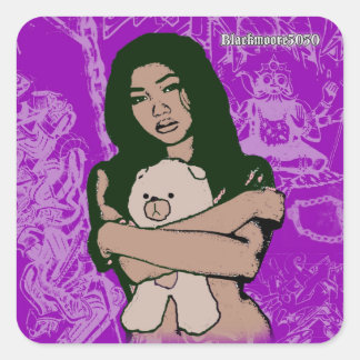 クリスティーヌステッカー スクエアシール