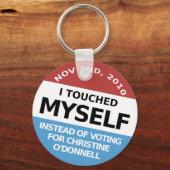 ...クリスティーヌ・オドネルの投票の代わりに キーホルダー (正面)