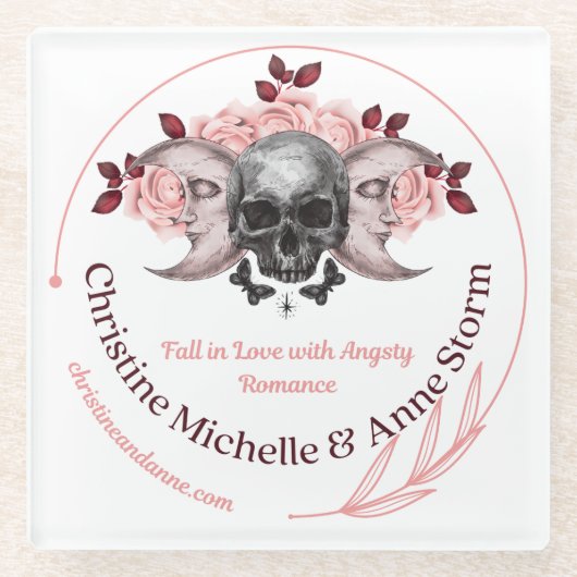 クリスティーンとアンヌグラスコースター ガラスコースター (正面)