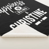 クリスティーンパーソナライズされたネーム誕生日ギフト シェルパブランケット (3/4)