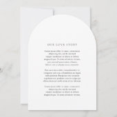 クリスティーン伝統的エレガントな結婚式 招待状 (裏面)