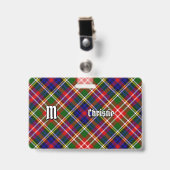 クリスティー一族のタータン バッジ (正面 （クリップ付）)