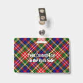 クリスティー一族のタータン バッジ (裏面 （クリップ付）)