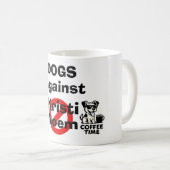 クリスティ・ノームに反対する犬 コーヒーマグ コーヒーマグカップ (正面右)