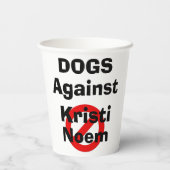 クリスティ・ノームに反対する犬 ペーパークリップ 紙コップ (裏面)