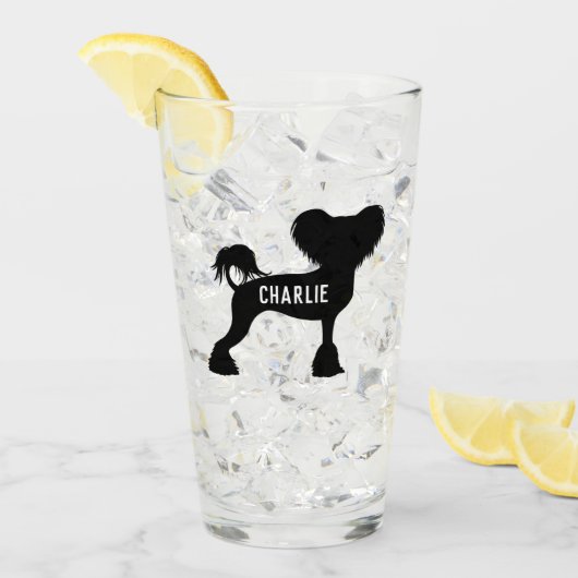 クリステッドシルエッ中国のトクレスティードッグカスタム タンブラーグラス (アイス正面)