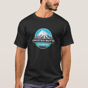 クリステッドビュッテCOロッキー山の雪をかぶった山 Tシャツ