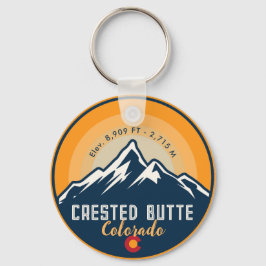 クリステッドビュットコロラドマウンテンズハイキングサンセット キーホルダー