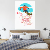 クリステッドビュートからスキー キャンバスプリント (インサイチュ (寝室))