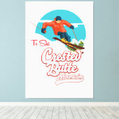 クリステッドビュートからスキー キャンバスプリント (インサイチュ (ウッドフロア))