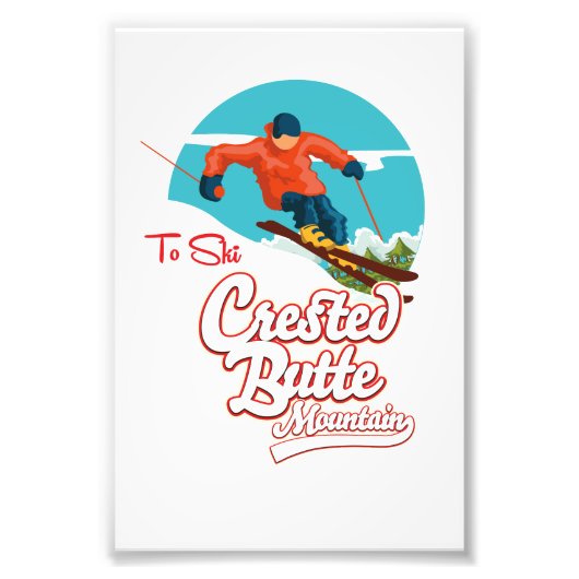 クリステッドビュートからスキー フォトプリント            (正面)