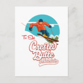 クリステッドビュートからスキー ポストカード (正面)