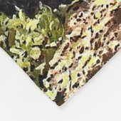 クリステッドビュートの《植物》アスペンの木々の美しい林 フリースブランケット (角)