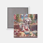 クリステッド中国のホリデーベーキング:フェスティバルクリスマス マグネット (正面/裏面)