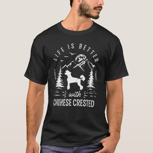 クリステッド中国のライフより良いママパパ犬 Tシャツ (正面)