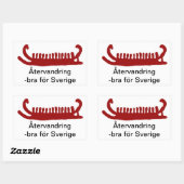 クリステムルクオーテルバンリング 長方形シール (シート)