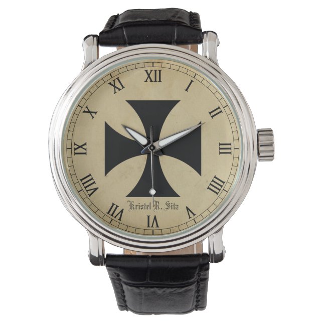 クリステルゴシック十字架 腕時計 (正面)