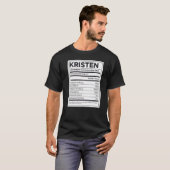 クリステン栄養情報問題解決懸命 Tシャツ (正面フル)