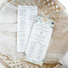 クリステン白カソリッ結婚ク教会の式プログラム