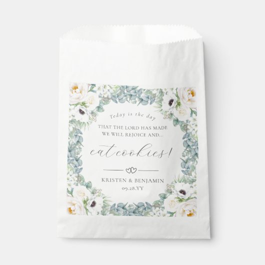 クリステン結婚式の引き出物聖句 フェイバーバッグ (正面)