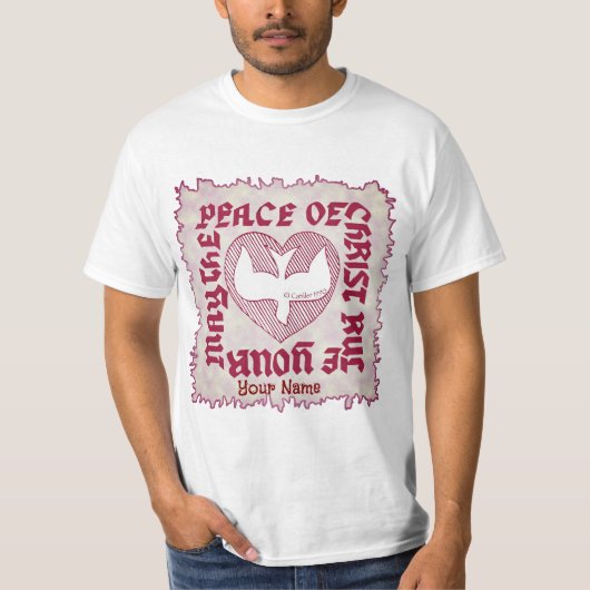 クリストの平和クリスチャン Tシャツ (正面)