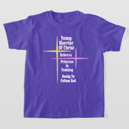 クリストの若き戦士 訓練中のプリンセス Tシャツ