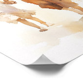 クリストウィズガールウォーターカラーアートプリント ポスター (角)