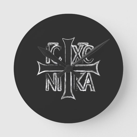 クリストグラムICHCニカ ラウンド壁時計 (正面)