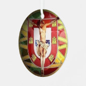 クリストサルバドールセラミックオーナメント メタルオーナメント (正面左)