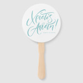 クリストスアナエスティキリストはギリシャの復活祭ティール（緑がかった色） ハンドファン (正面)