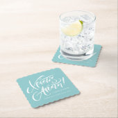 クリストスアナエスティキリストはギリシャの復活祭ティール(緑がかった色) ペーパーコースター (インサイチュ)