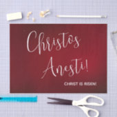 クリストスアナエスティ！キリストは復活した！レッド 薄葉紙 (クラフト)
