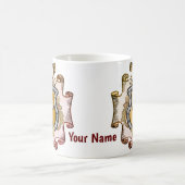 クリストスクロスシールド姓 コーヒーマグカップ (中央)