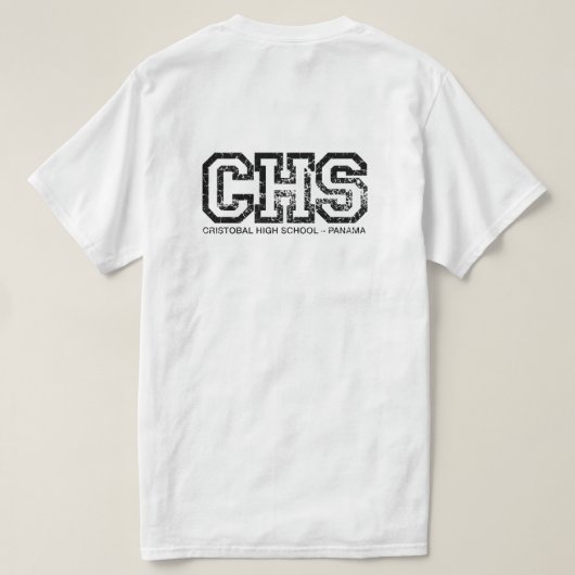 クリストバル高校(CHS) Tシャツ (デザイン裏面)