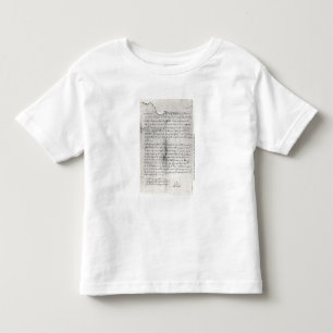 クリストファーが書く手紙の片 トドラーTシャツ