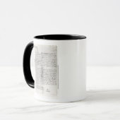 クリストファーが書く手紙の片 マグカップ (正面左)