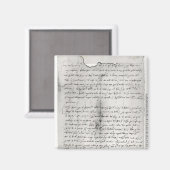クリストファーによる書手紙の断片 マグネット (正面/裏面)