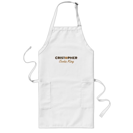 クリストファークッキーキングロングエプロン ロングエプロン (正面)
