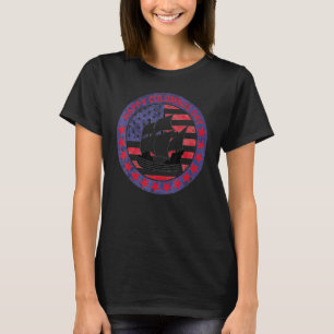 クリストファーコロンブス日歴史航海アメリカH Tシャツ