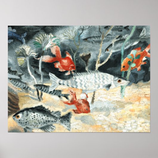 クリストファー・ウッドによる絵画「金魚」 ポスター (正面)