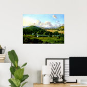 クリストファー・クランチランニング:牧草間の川の ポスター (ホームオフィス)