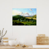 クリストファー・クランチランニング:牧草間の川の ポスター (キッチン)