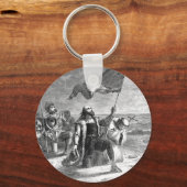 クリストファー・コロンバス着陸 キーホルダー (正面)