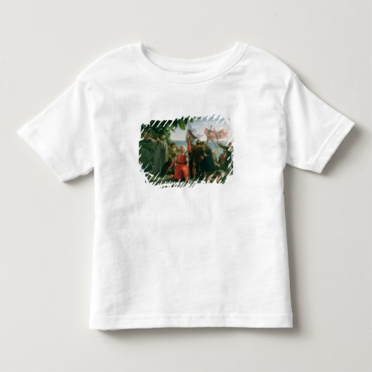 クリストファー・コロンブスの最初着陸 トドラーTシャツ (正面)