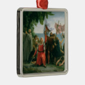 クリストファー・コロンブスの最初着陸 メタルオーナメント (右)