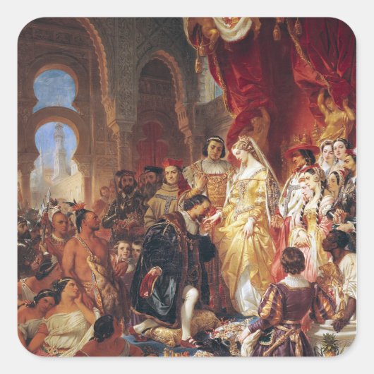 クリストファー・コロンブス披露宴 スクエアシール (正面)