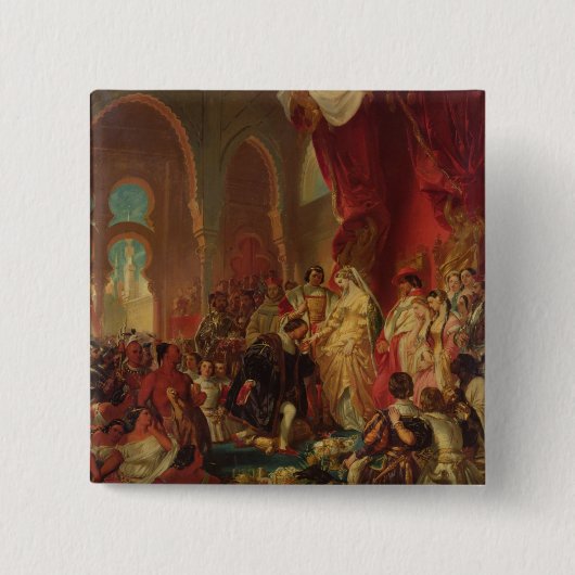 クリストファー・コロンブス 缶バッジ (正面)