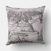 クリストファー・コロンブス(14間のジャマイカの戦い クッション (裏面)