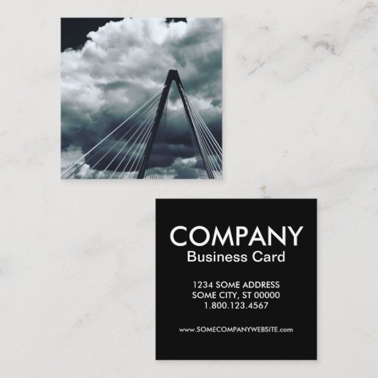 クリストファー・ズ・ボンド・ブリッジ スクエア名刺 (正面/裏面)