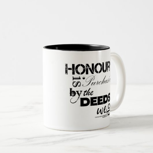 クリストファー・マーロウの名誉の引用文のマグ(1つの側面) ツートーンマグカップ (正面右)